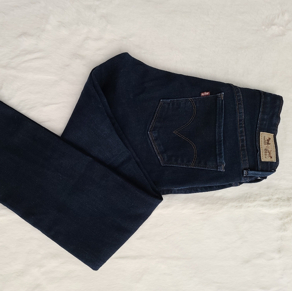 Blue denim jeans